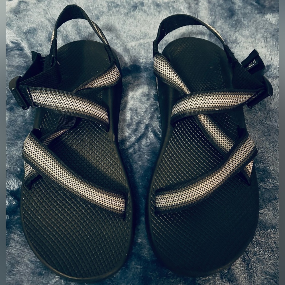 Chaco Z1 Mens Sandal Iron Gray  Webbed Black Men's Size 12